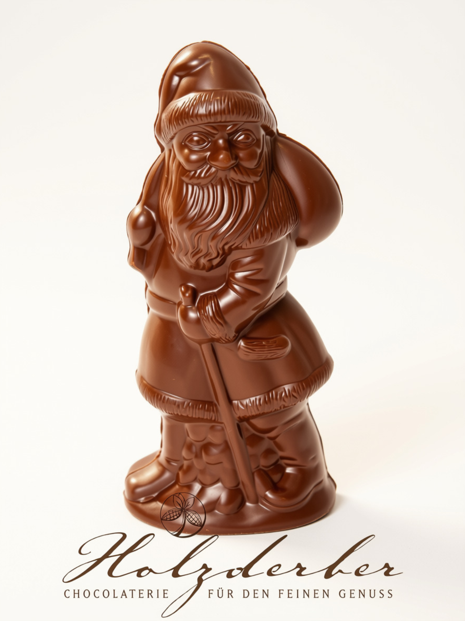 Weihnachtsmann Edelvollmilch Schokolade 10 cm