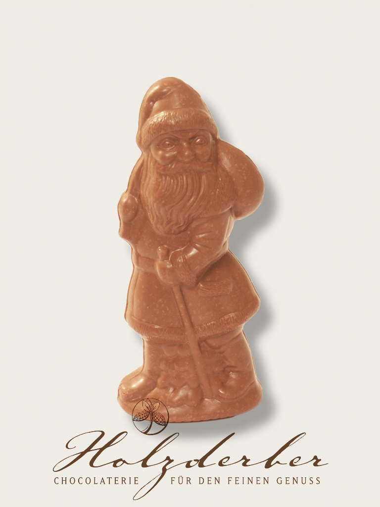 Weihnachtsmann Kokos - Edelvollmilch Schokolade 19 cm