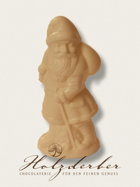 Weihnachtsmann weiße Schokolade 19 cm