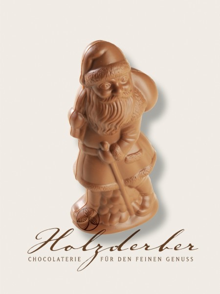 Weihnachtsmann Edelvollmilch Schokolade 19 cm